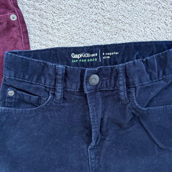 Gap fine corduroy stretch boy pants bundle - Picture 2 of 6